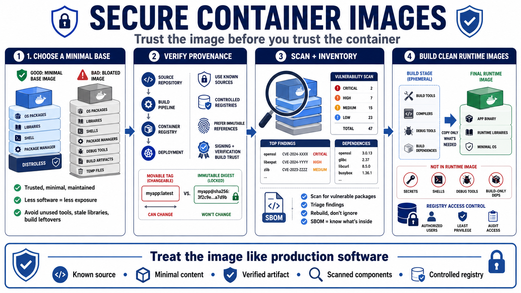 Blank placeholder image for a lesson on secure container images and supply chain hygiene.